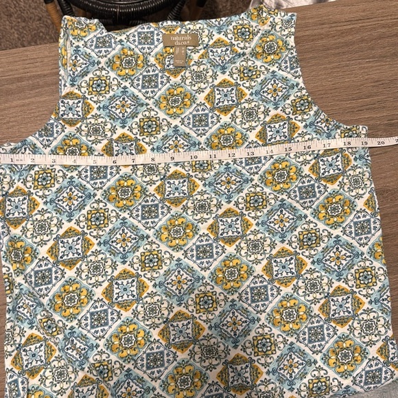 Naturals d&co. Dress size medium linen blend boat neck sleeveless  side pockets - Picture 8 of 10